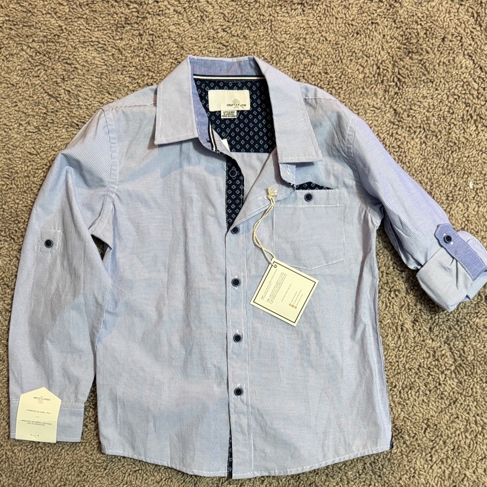NWT Boy’s Light Blue button down Dress Shirt